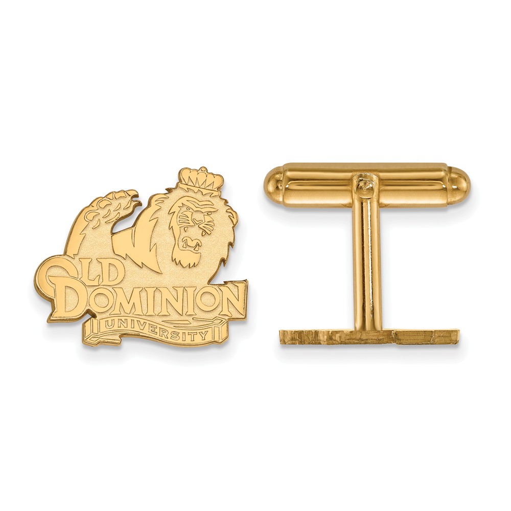 14k Yellow Gold Old Dominion University Cuff Links