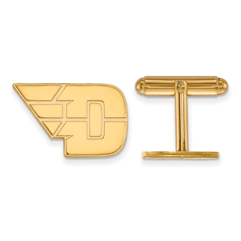 NCAA 14k Yellow Gold University of Dayton Cuff Links