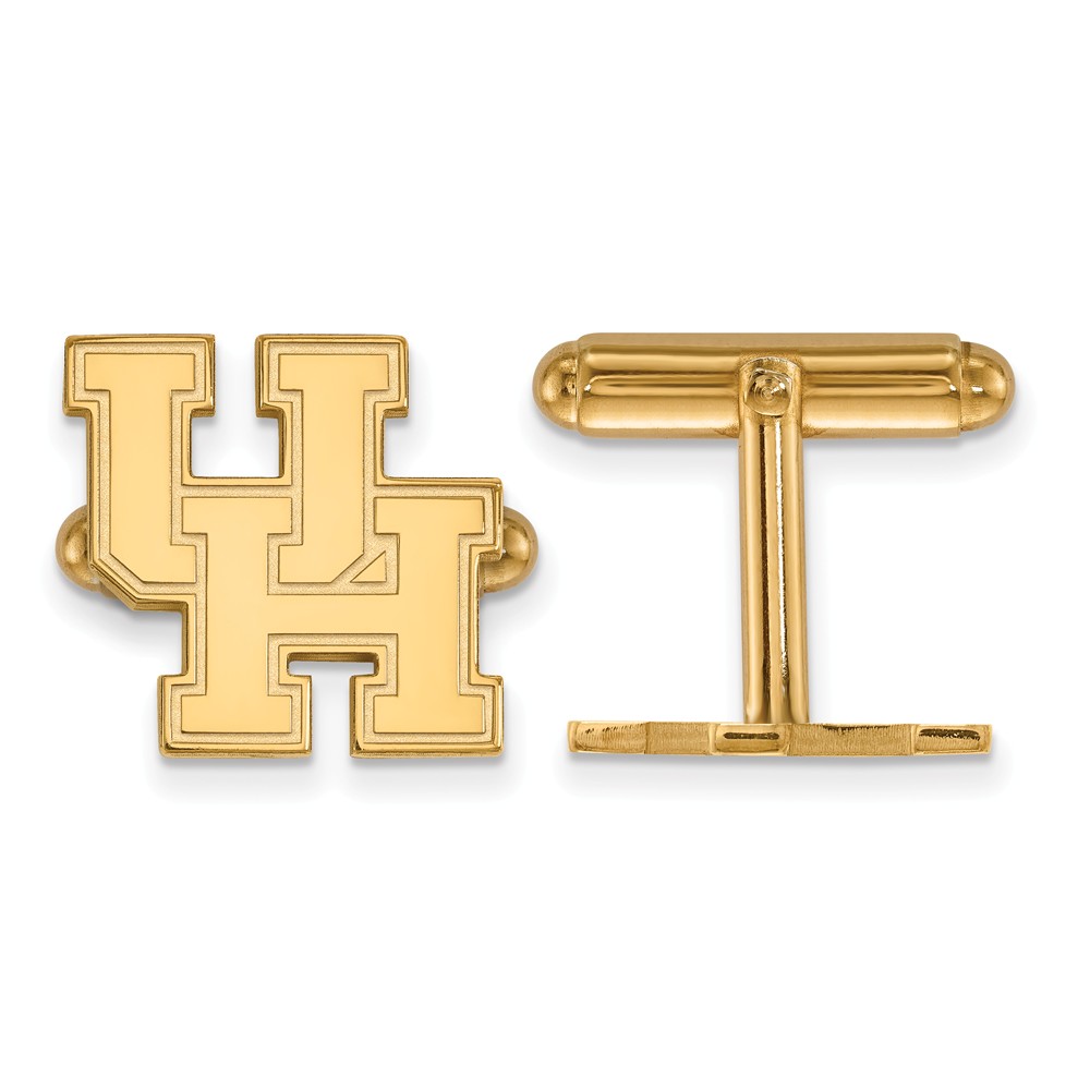 NCAA 14k Yellow Gold University of Houston Cuff Links