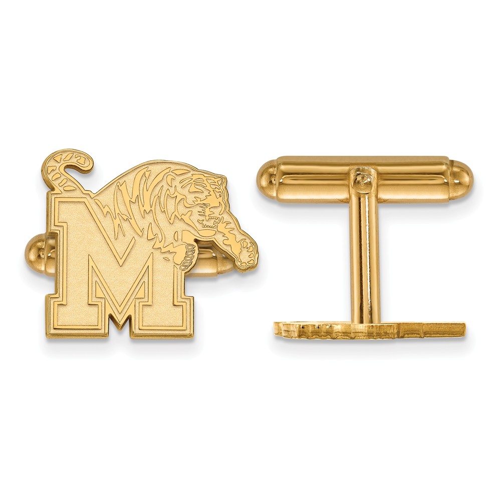 14k Yellow Gold University of Memphis Cuff Links