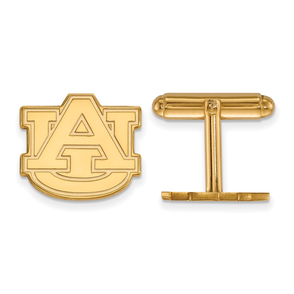 NCAA 14k Yellow Gold Auburn University Cuff Links