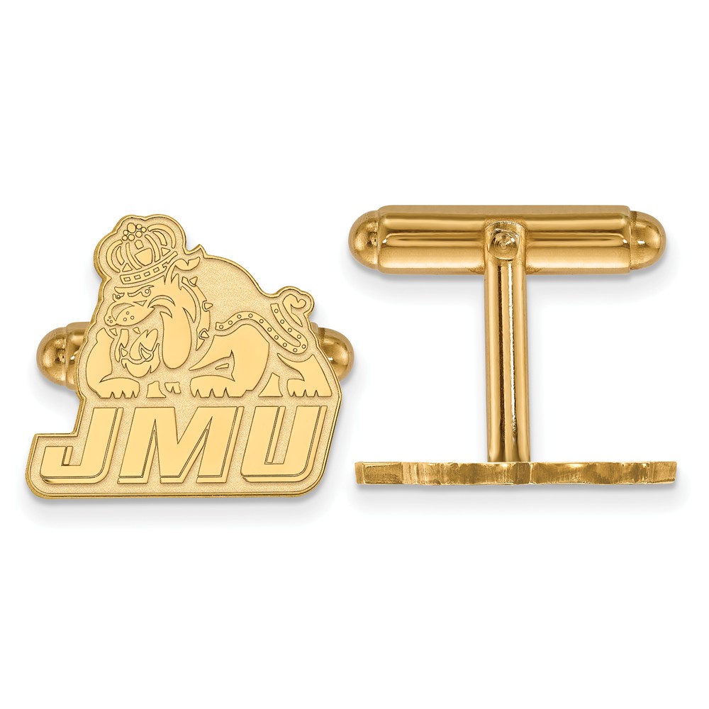 NCAA 14k Yellow Gold James Madison University Cuff Links