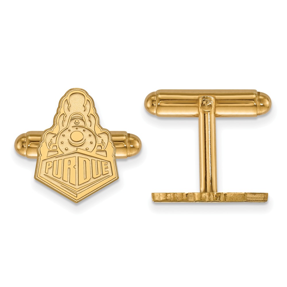 14k Yellow Gold Purdue Cuff Links