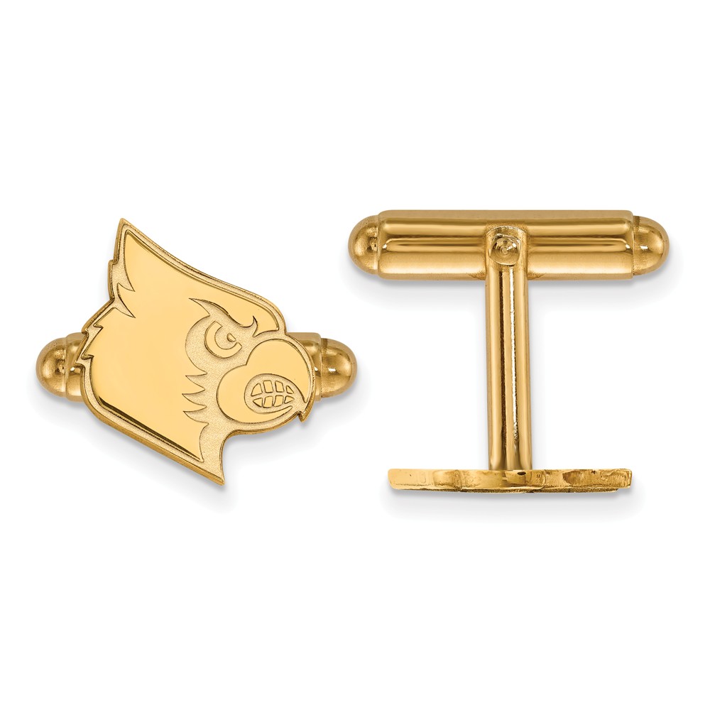 NCAA 14k Yellow Gold University of Louisville Cuff Links