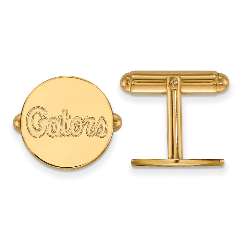 NCAA 14k Yellow Gold University of Florida Cuff Links