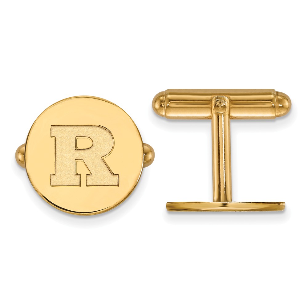 14k Gold Plated Silver Rutgers Cuff Links