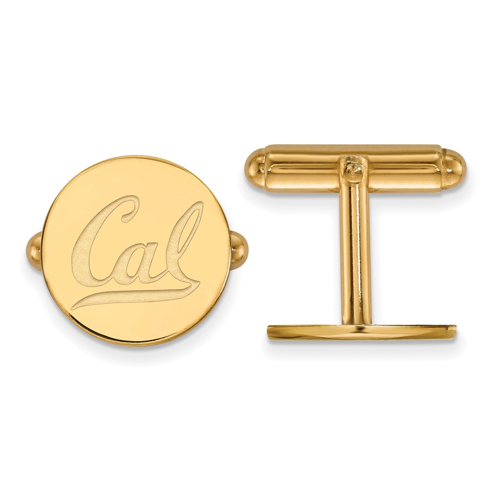 14k Gold Plated Silver University of Cal Berkeley Cuff Links
