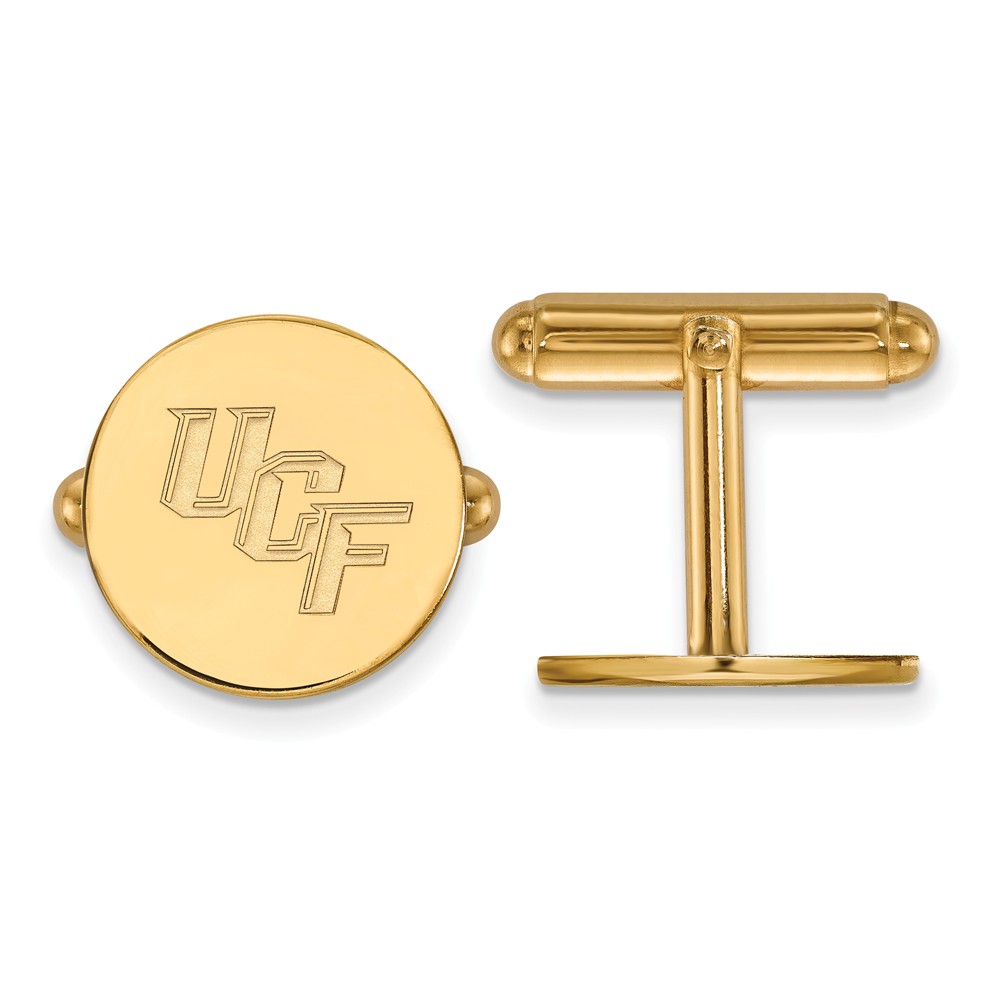 NCAA 14k Gold Plated Silver University of Central Florida Cuff Links