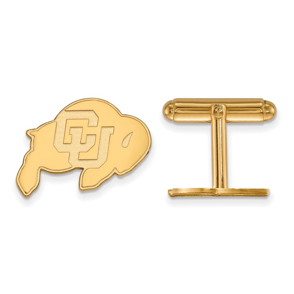 14k Gold Plated Silver University of Colorado Cuff Links