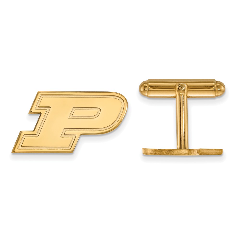 14k Gold Plated Silver Purdue University Cuff Links