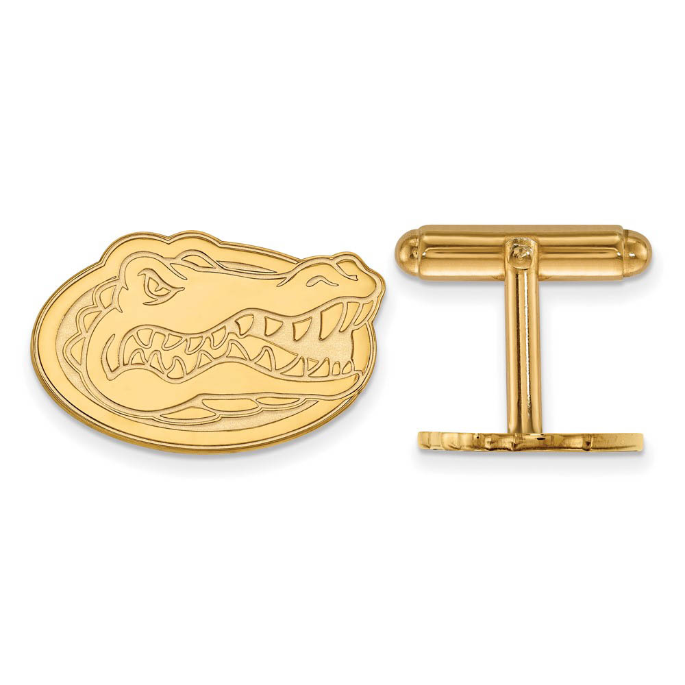 14k Gold Plated Silver Univ. of Florida Cuff Links
