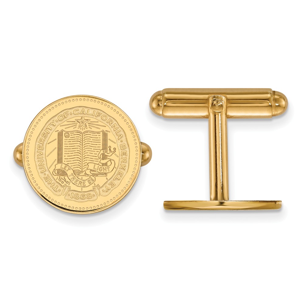 14k Gold Plated Silver Univ. of California Berkeley Cuff Links