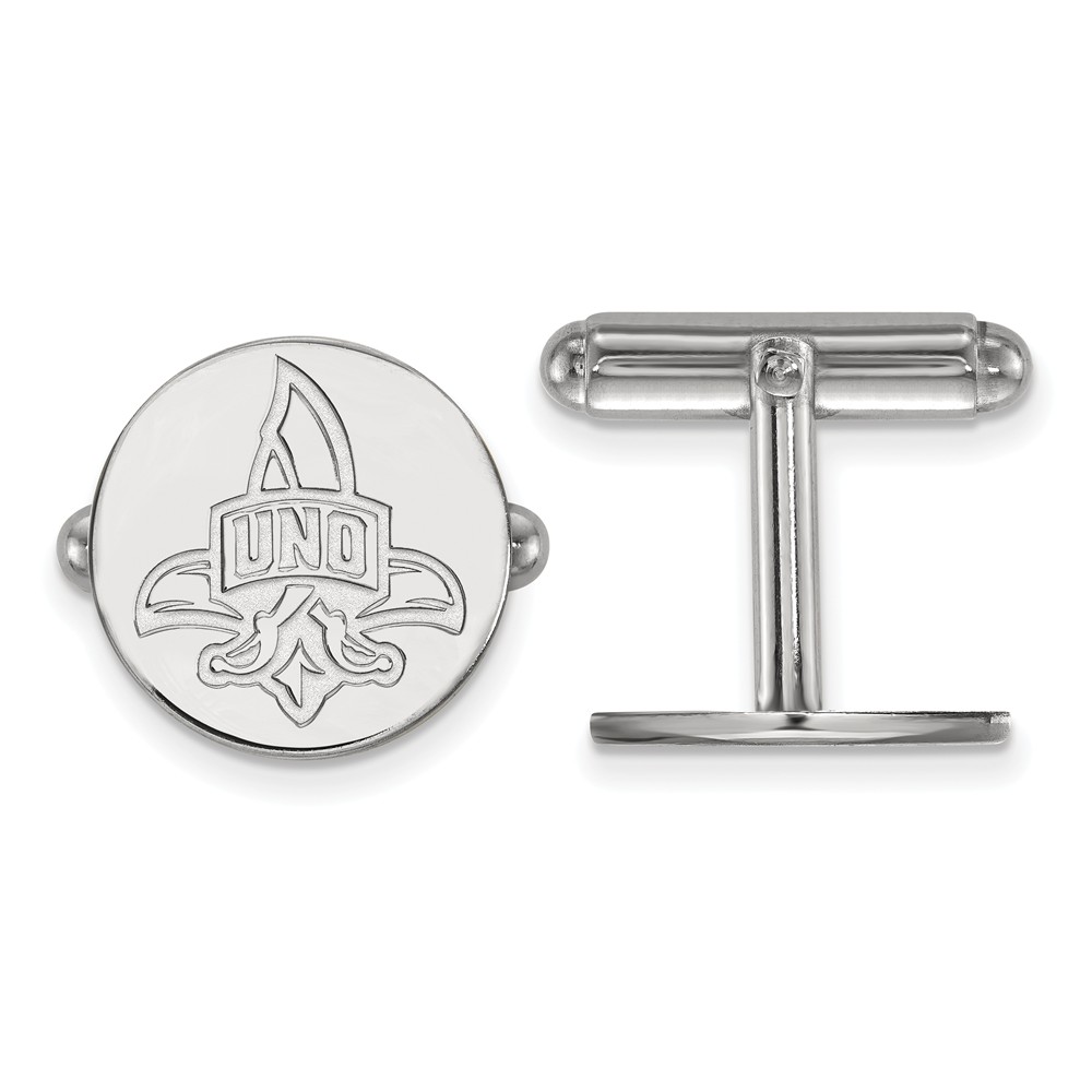 Sterling Silver University of New Orleans Cuff Links