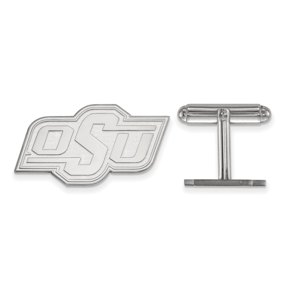 NCAA Sterling Silver Oklahoma State University Cuff Links