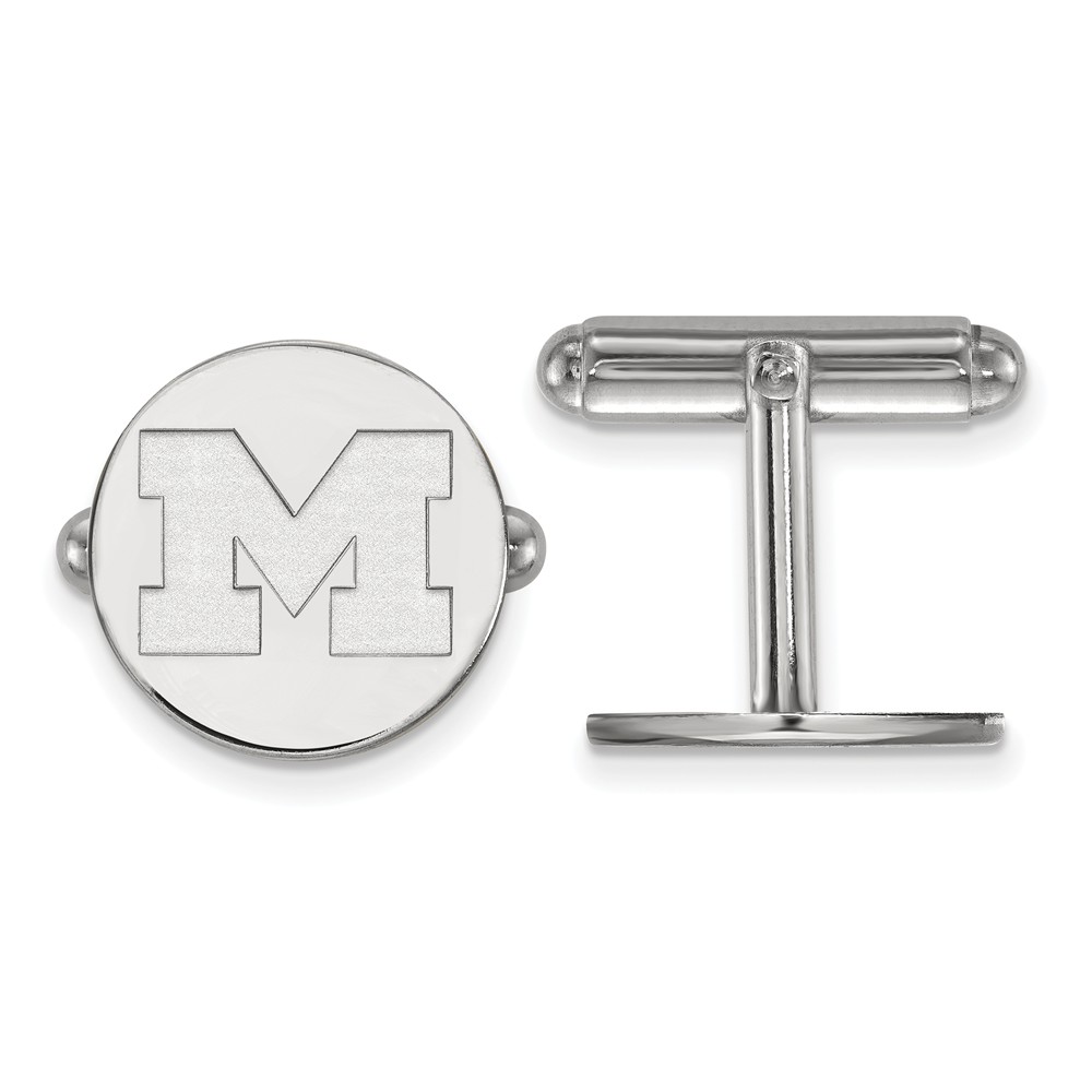 NCAA Sterling Silver Michigan (Univ of) Cuff Links