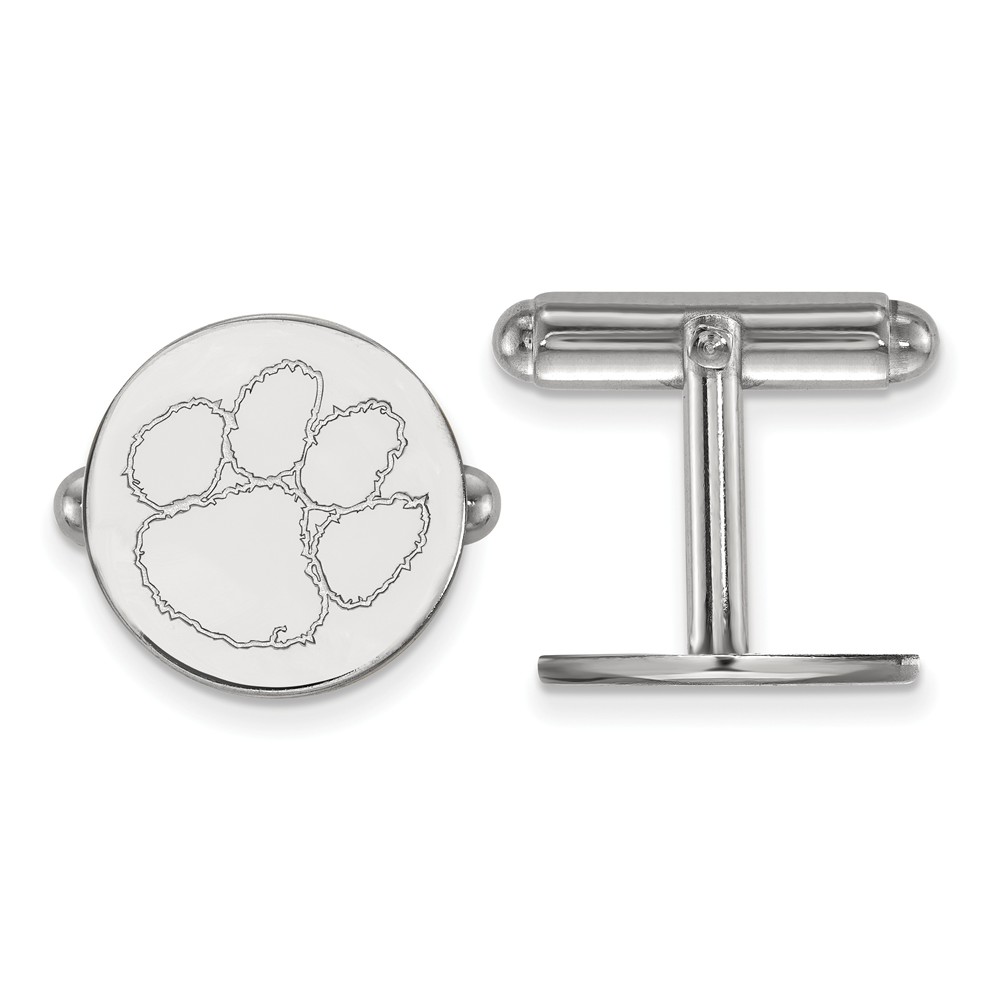 NCAA Sterling Silver Clemson University Cuff Links