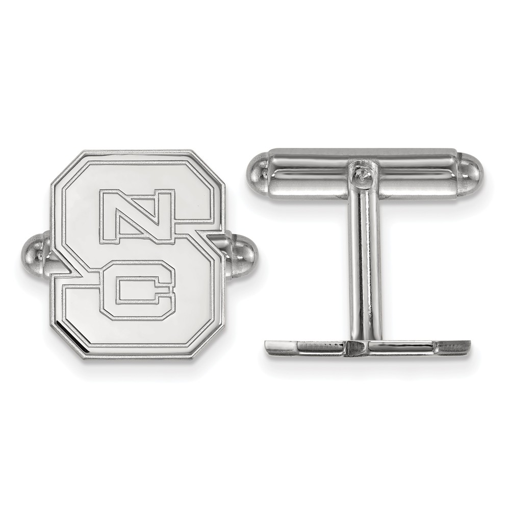 Sterling Silver North Carolina State University 'NCS' Cuff Links