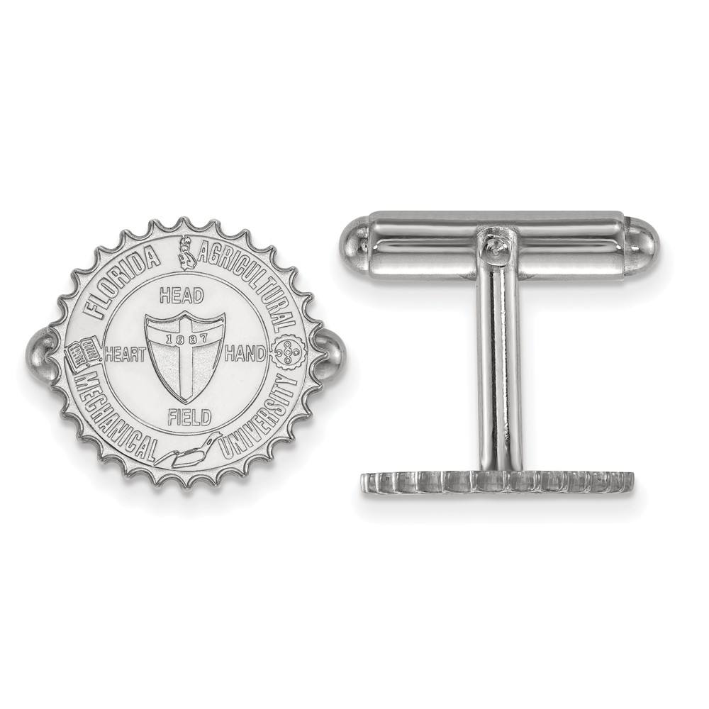 NCAA Sterling Silver Florida A&amp;M University Crest Cuff Links