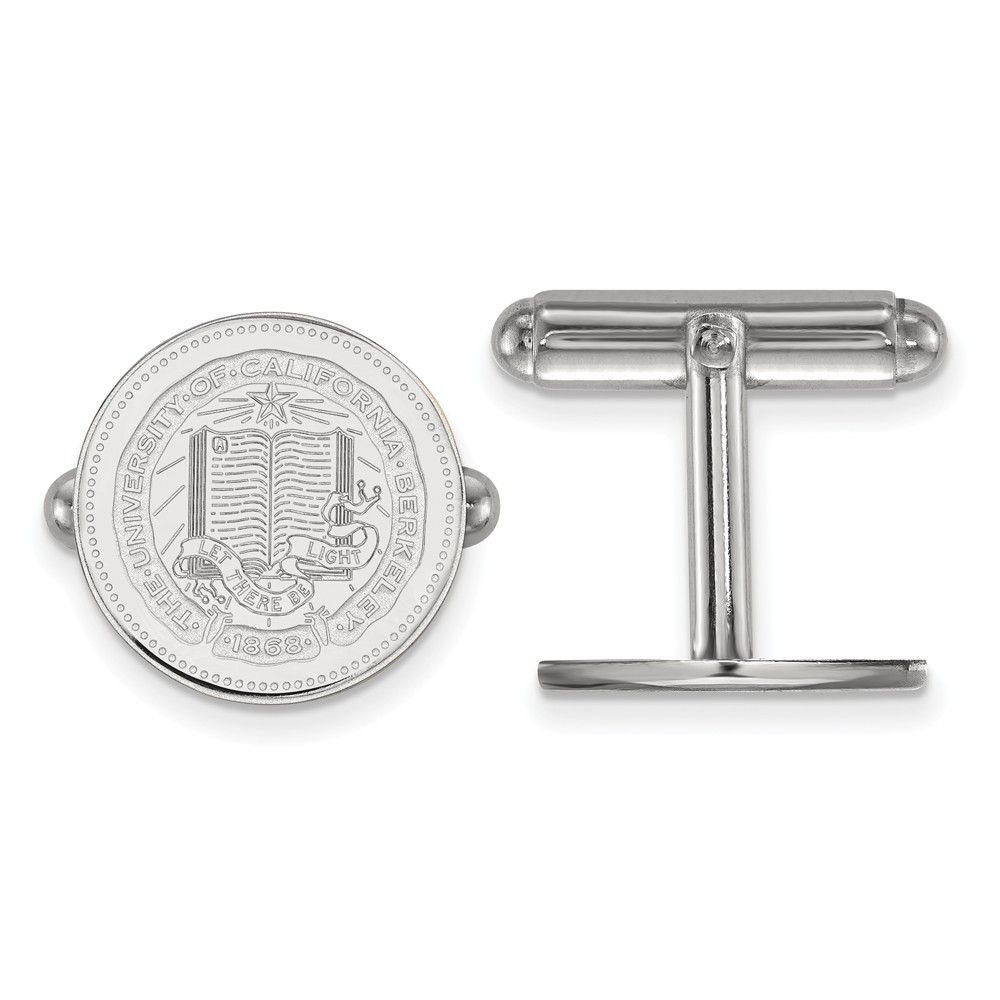 Sterling Silver University California Berkeley Crest Cuff Links