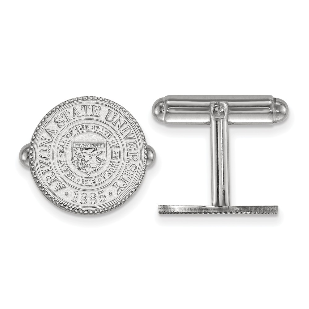 Sterling Silver Arizona State University Crest Cuff Links