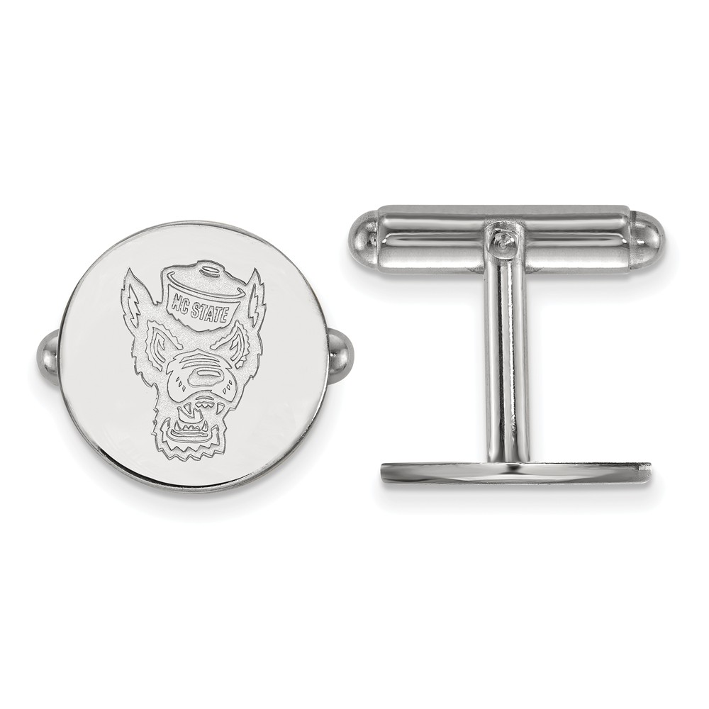 Sterling Silver North Carolina State University Cuff Links