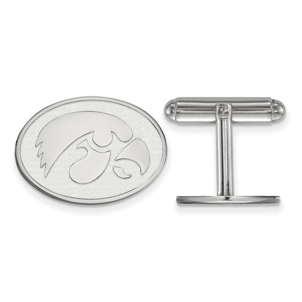 Sterling Silver University of Iowa Cuff Links