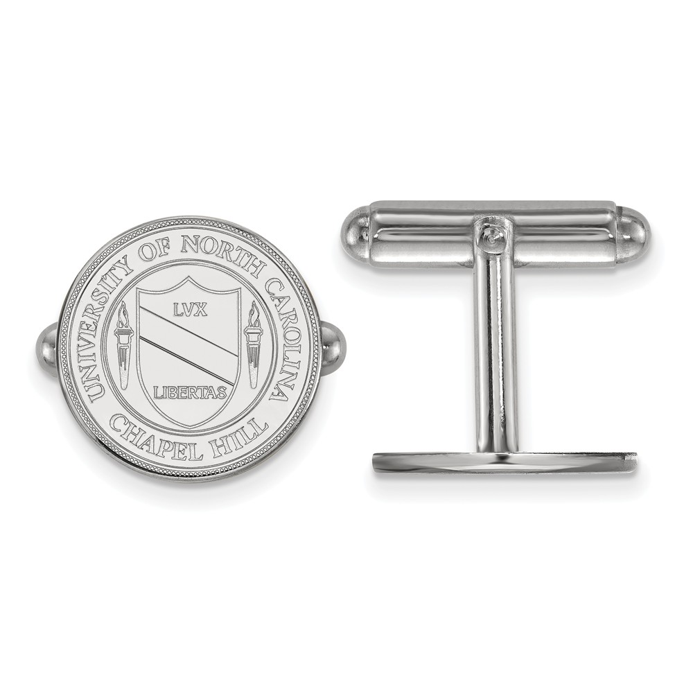 NCAA Sterling Silver University of North Carolina Crest Cuff Links