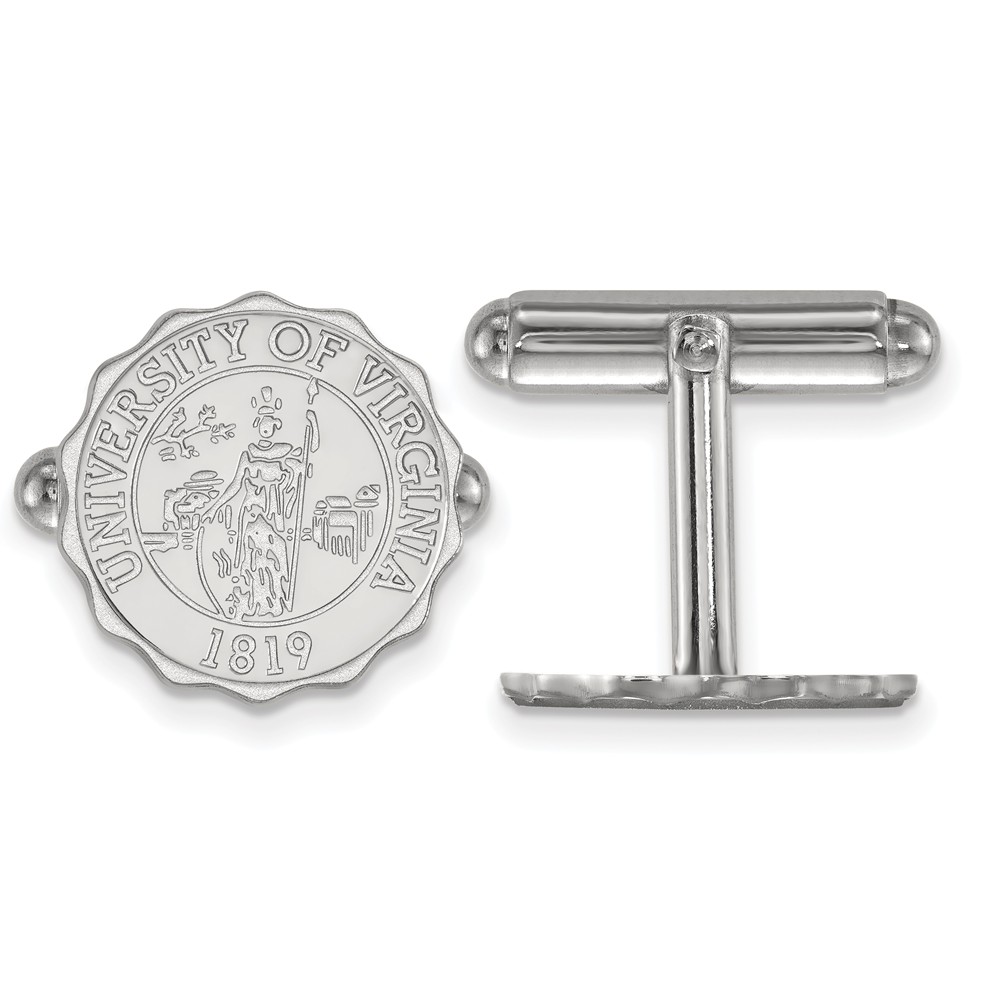 NCAA Sterling Silver University of Virginia Crest Cuff Links