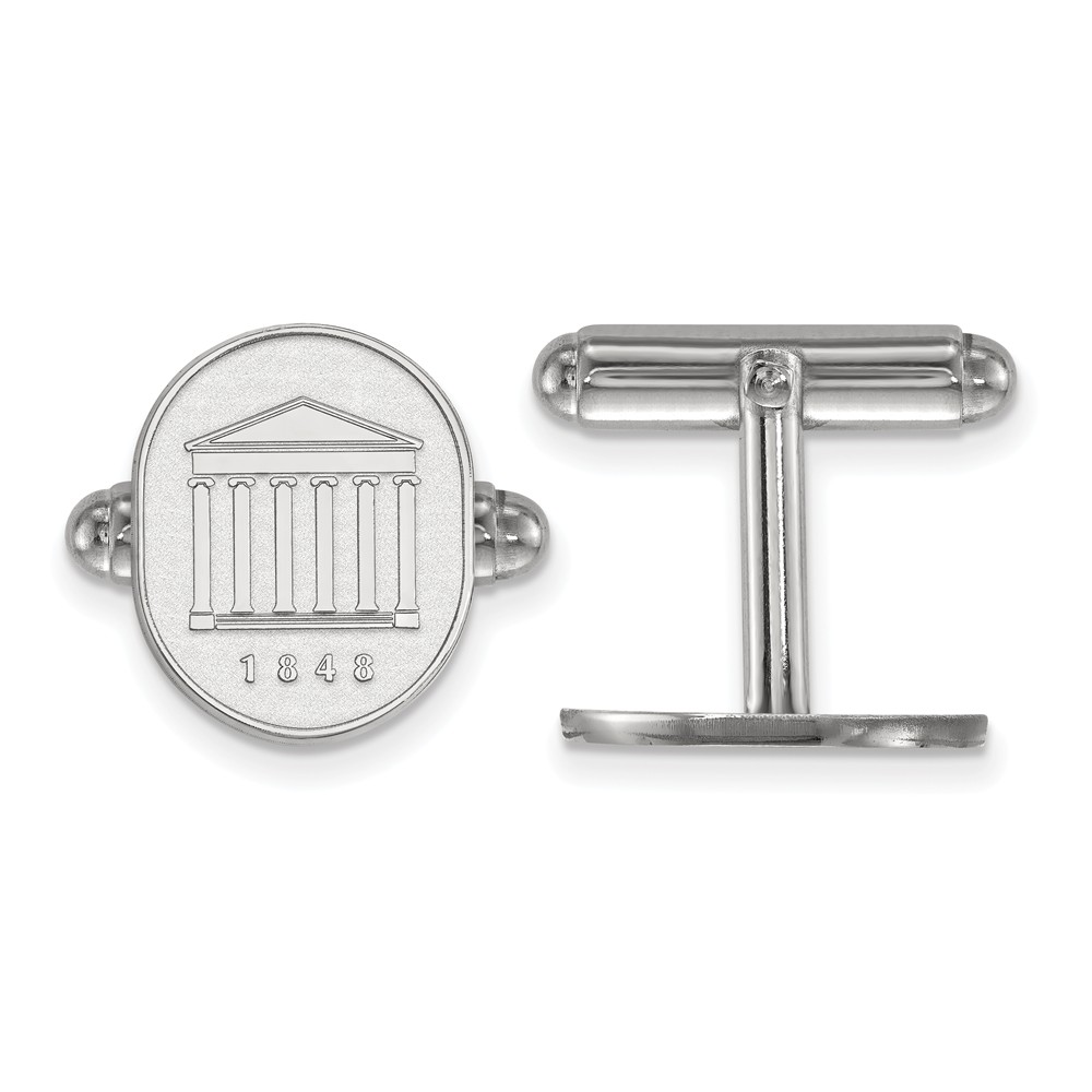 NCAA Sterling Silver University of Mississippi Crest Cuff Links