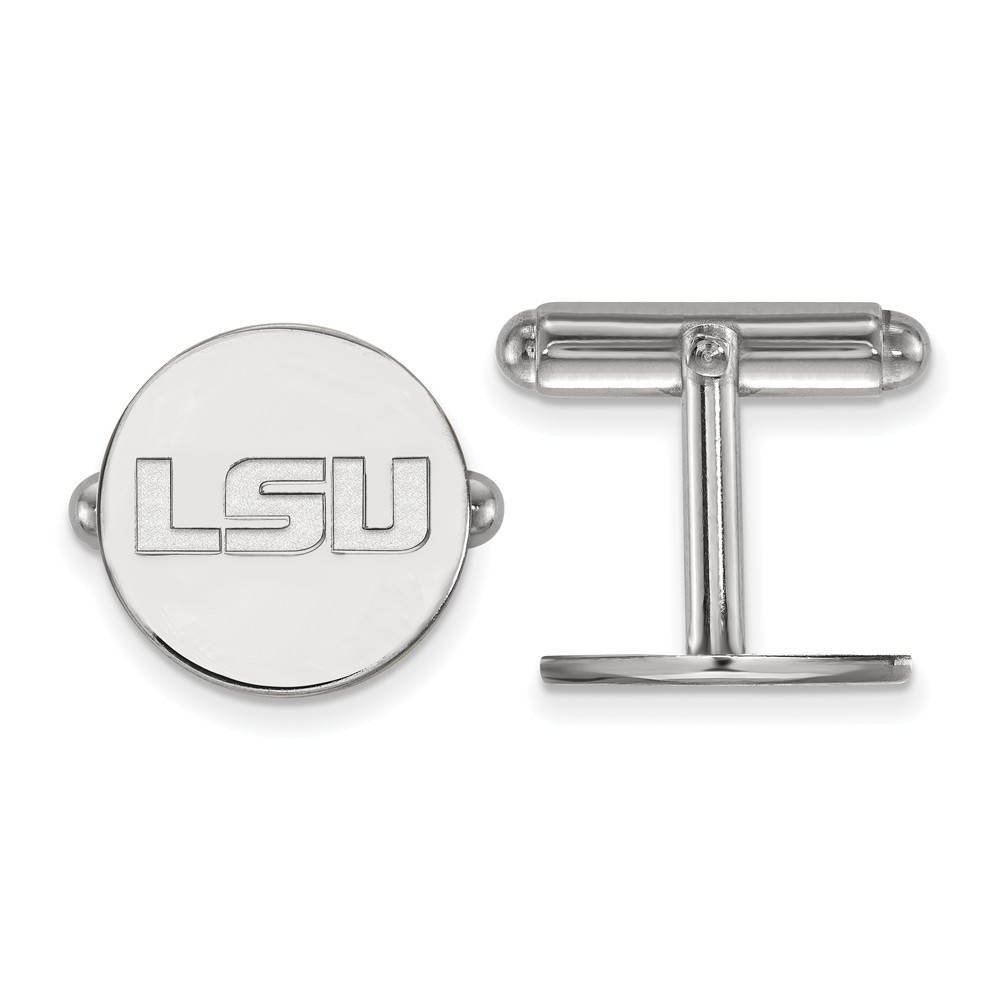 Sterling Silver Louisiana State University Cuff Links