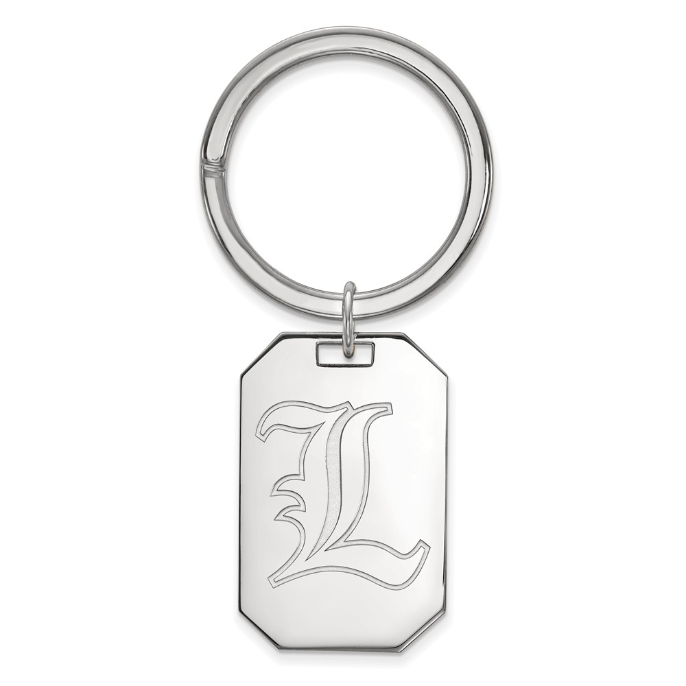 Sterling Silver U of Louisville Key Chain