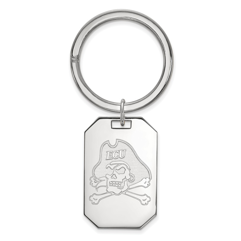 Sterling Silver East Carolina U Key Chain
