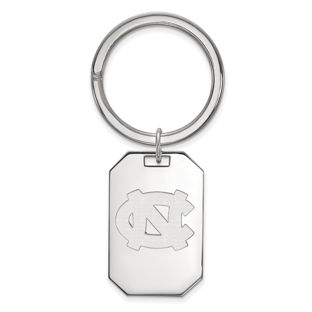 Sterling Silver North Carolina Logo Key Chain