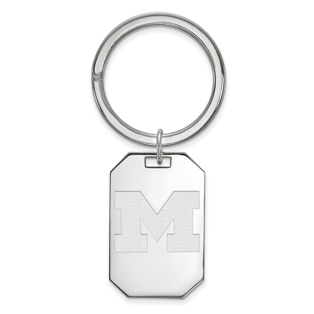 Sterling Silver Michigan (Univ of) Key Chain