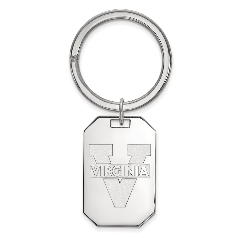 Sterling Silver U of Virginia Key Chain