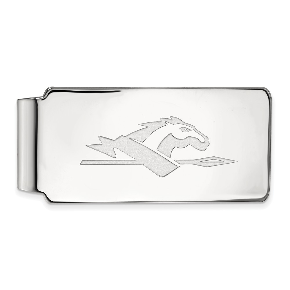 NCAA 10k White Gold Longwood U Money Clip