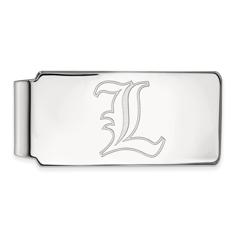 NCAA 10k White Gold U of Louisville Money Clip