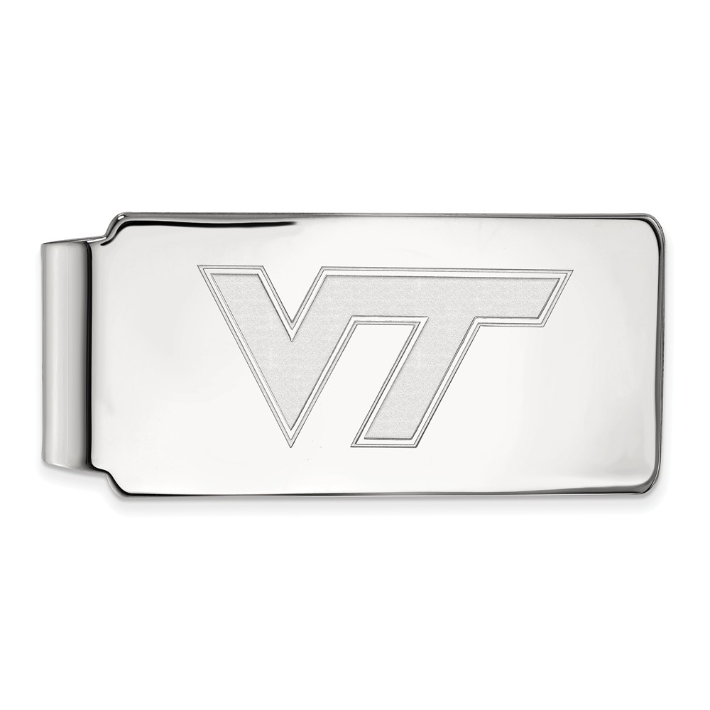 NCAA 10k White Gold Virginia Tech Money Clip