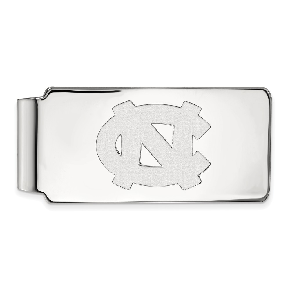 10k White Gold University of North Carolina Logo Money Clip