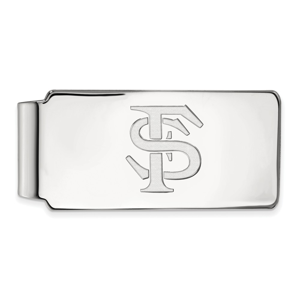 10k White Gold Florida State Money Clip