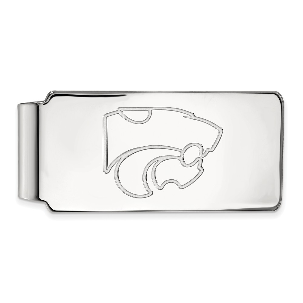 NCAA 10k White Gold Kansas State Money Clip