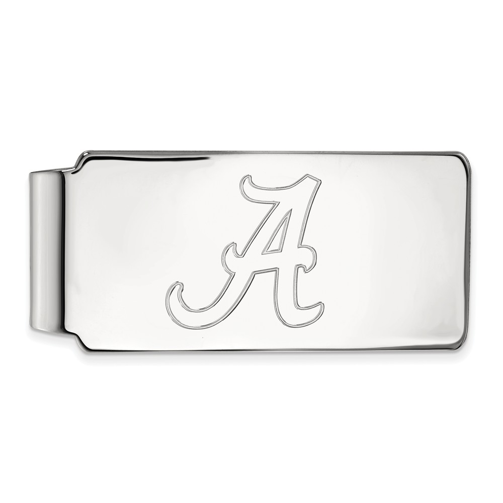 NCAA 10k White Gold U of Alabama Money Clip