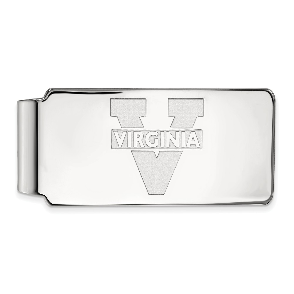 NCAA 10k White Gold U of Virginia Money Clip