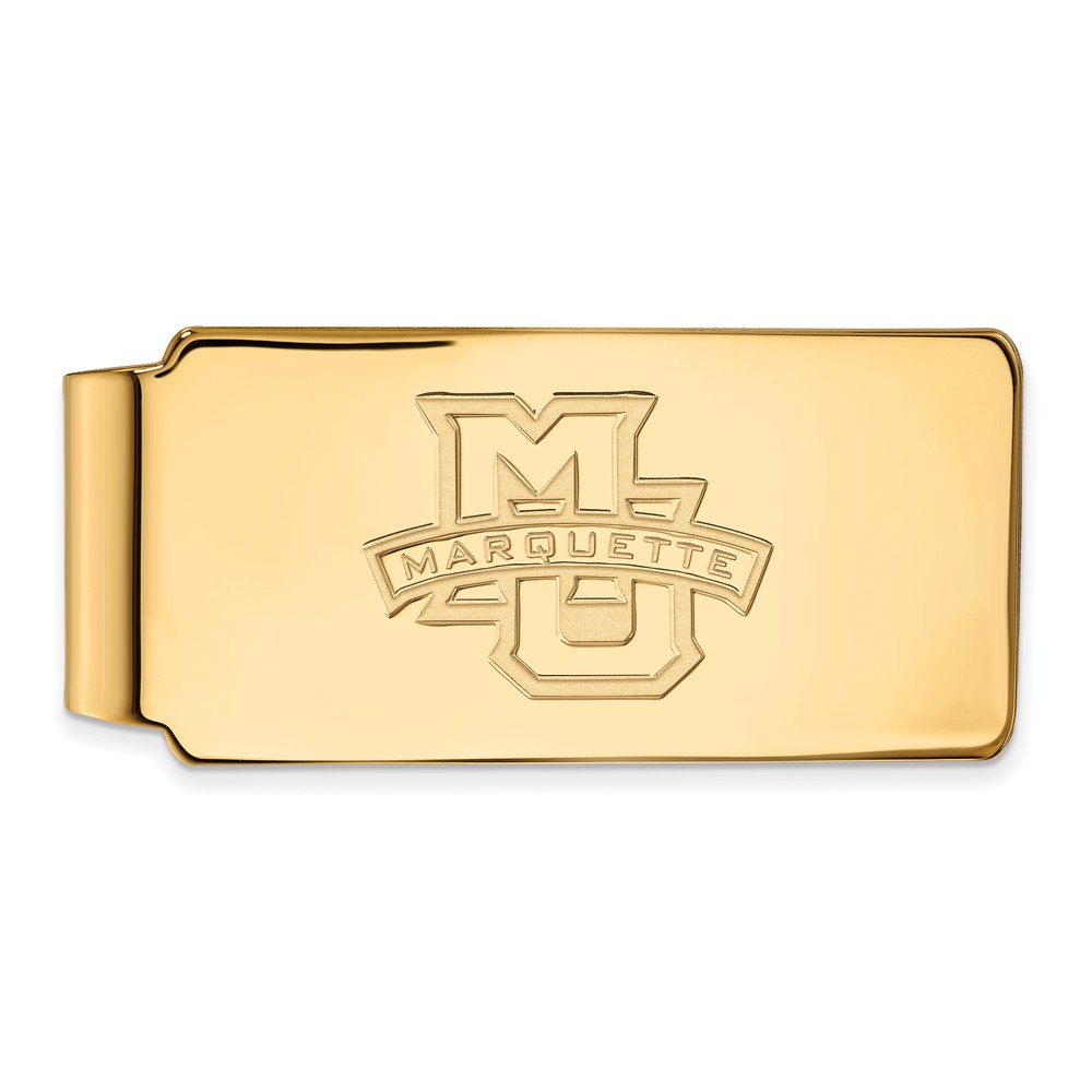 NCAA 10k Yellow Gold Marquette U Money Clip