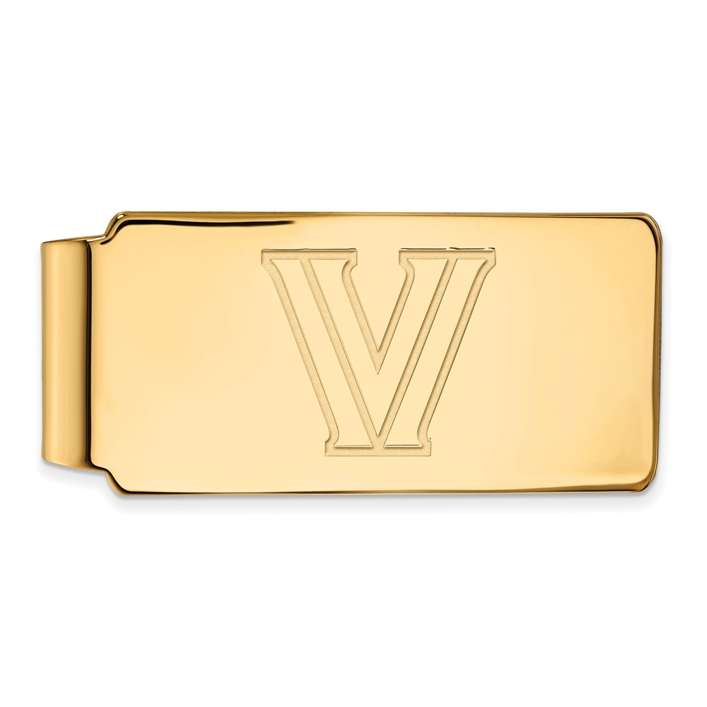 NCAA 10k Yellow Gold Villanova U Money Clip