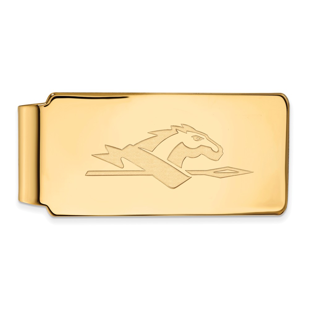 NCAA 10k Yellow Gold Longwood U Money Clip