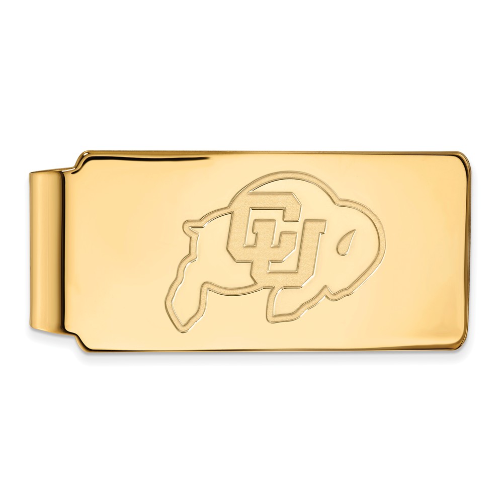 NCAA 10k Yellow Gold U of Colorado Money Clip