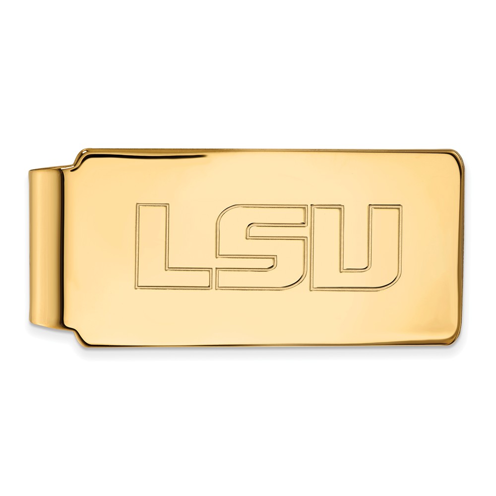 NCAA 10k Yellow Gold Louisiana State Money Clip