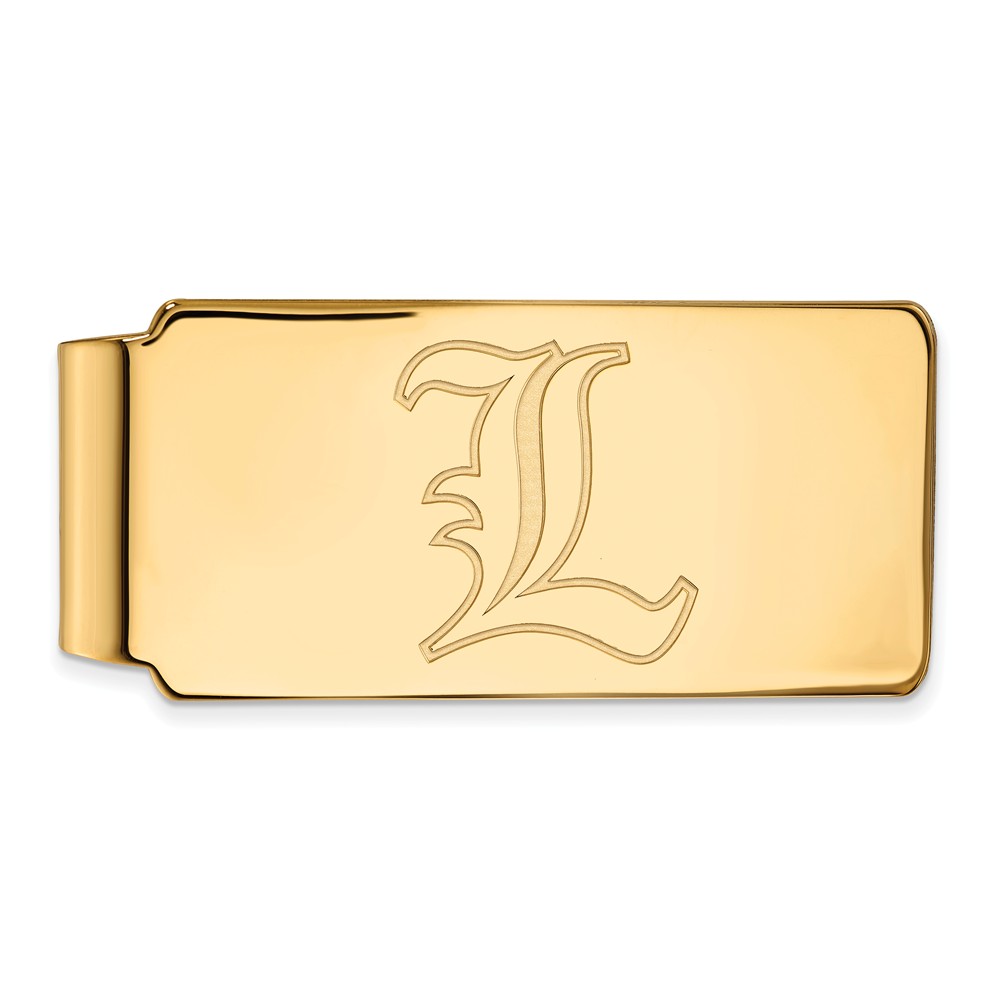 NCAA 10k Yellow Gold U of Louisville Money Clip