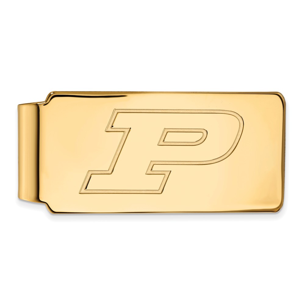 NCAA 10k Yellow Gold Purdue Money Clip